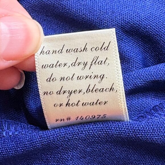 Alya Dress Womens L Blue Sleeveless Crochet Lace Overlay Scoop Back Shift Career - Picture 9 of 16